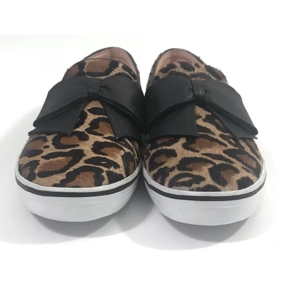 Kate Spade Slip On shoe leopard print bow NEW 8.5 - Picture 2 of 8